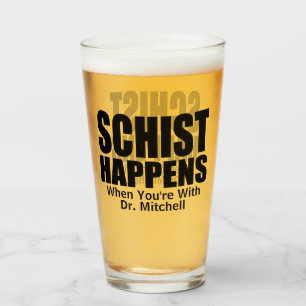 Copo De Pint Schist Acontece - Geólogo Personalizável