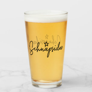 Copo De Pint Schnapsside, alemão Word, Booze Idea, alemão