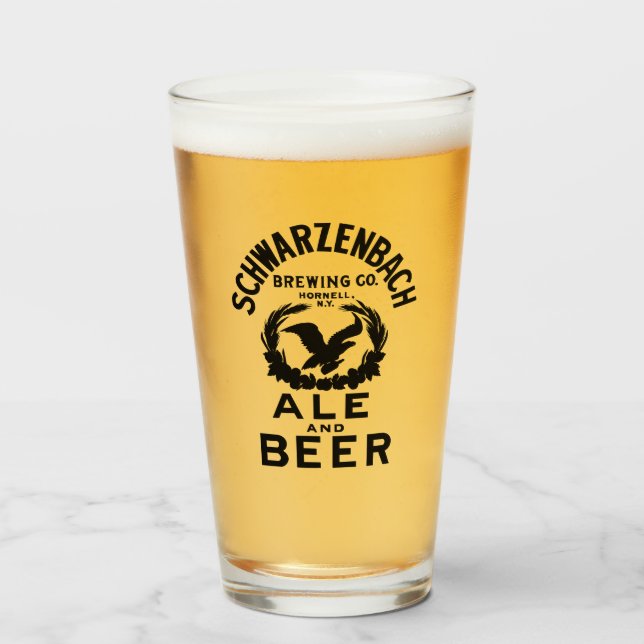 Copo De Pint Schwarzenbach Brewing Co. Pint (Frente (Preenchido))