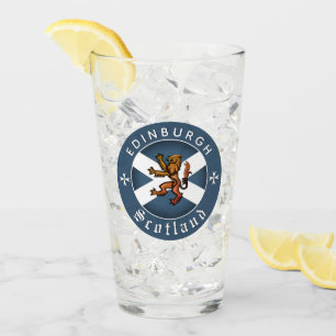 Copo De Pint Scotland Glass, Rampant, Edinburgh, Scottish Flag