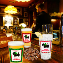 Scotty Dog e Tartan Feliz Natal