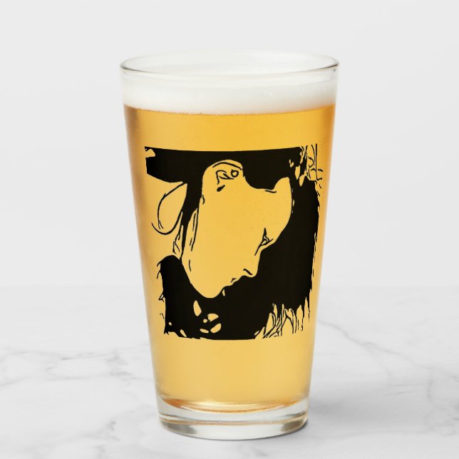 Copo De Pint Segure O Cabelo (Frente (Preenchido))