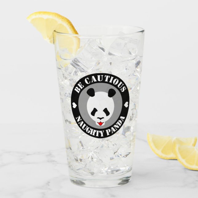 Copo De Pint Seja cauteloso, Naught Panda (Gelo frontal)