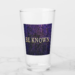 Copo De Pint Seja Conhecido. Azul Roxo Inspiracional Motivacion