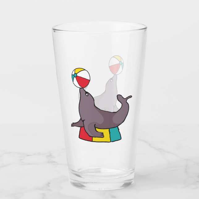 Copo De Pint Selo de Execução de Circo (Frente)