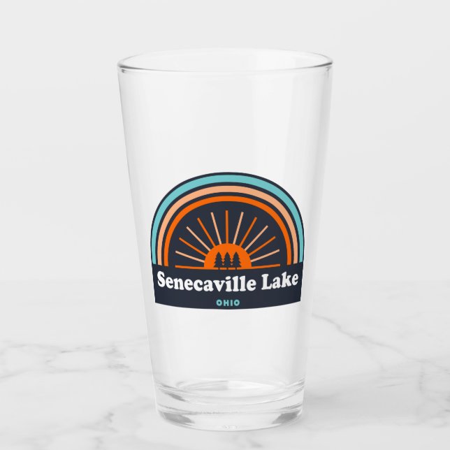 Copo De Pint Senecaville Lake Ohio Rainbow (Frente)