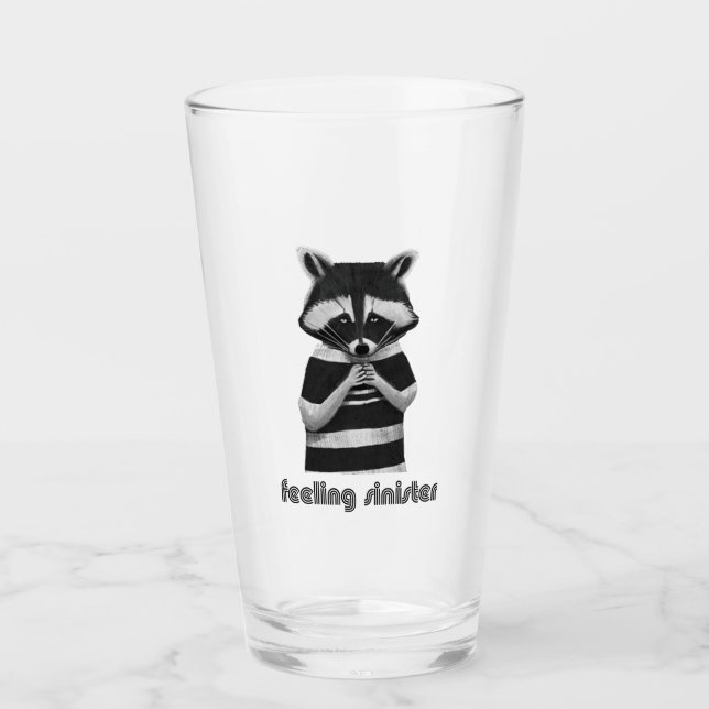 Copo De Pint Sentir-se Sapado Engraçado Raccoon (Frente)