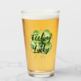 Copo De Pint Sentir sorte | Folha de Clover | Ruas, Patrick