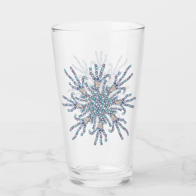 Copo De Pint Sereia oceânica roxa (Frente)