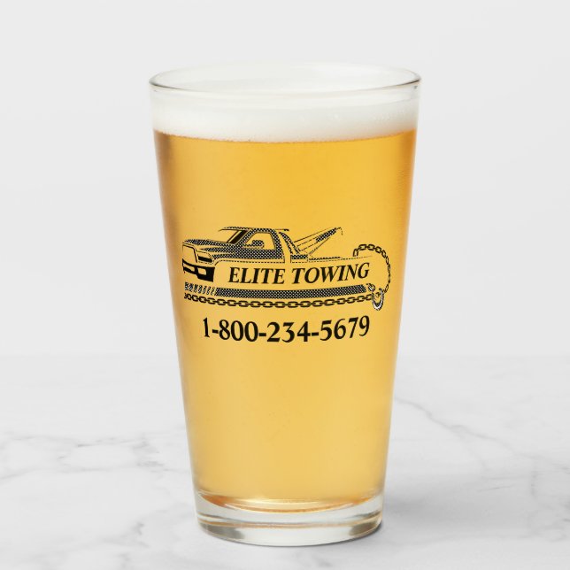 Copo De Pint Serviço de Caminhão de Passagem Profissional Perso (Frente (Preenchido))