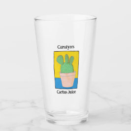 Copo De Pint Seu nome, Sumo de Cactus, desenho de pera rápida