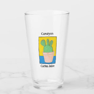 Copo De Pint Seu nome, Sumo de Cactus, desenho de pera rápida