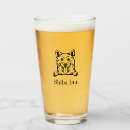 Copo De Pint Shiba Inu Glass Tumbler