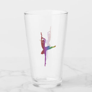 Copo De Pint Silhouette Ballerina Glass   Dança de Balé Elegant