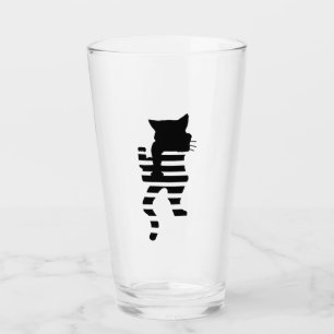 Copo De Pint Silhouette Gato Preto