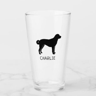 Copo De Pint Silhueta de Cachorro Anatólia Personalizada