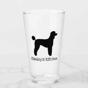 Copo De Pint Silhueta de Cachorro Padrão Personalizada
