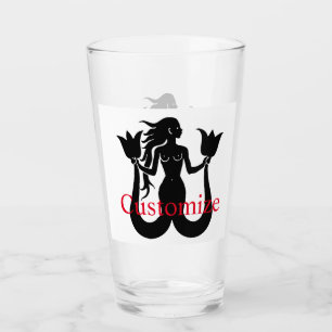 Copo De Pint Silhueta Sereia de Duas Caudas Thunder_Cove