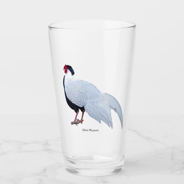 Copo De Pint Silver Pheasant Glass Cup (Frente)