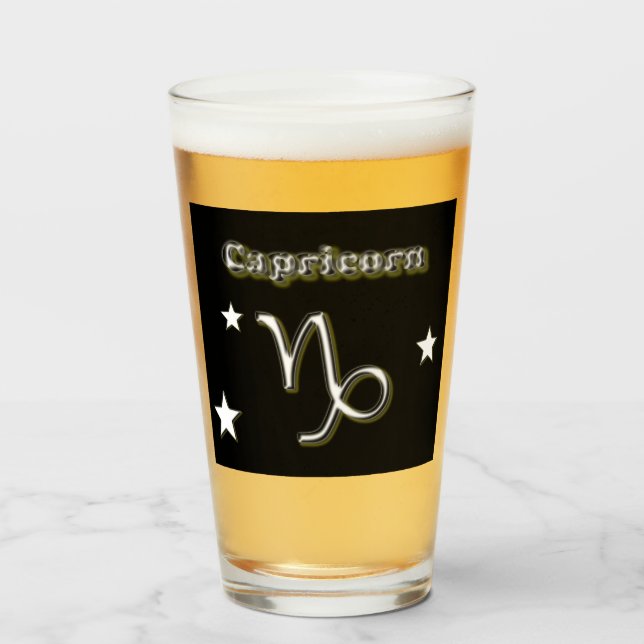 Copo De Pint Símbolo de Capricórnio (Frente (Preenchido))