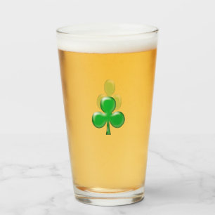 Copo De Pint Símbolo de Cerveja Verde Irlandesa do Dia de São