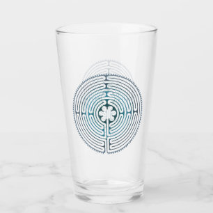 Copo De Pint Símbolo de Geometria Sagrado - Chartres Labyrinth