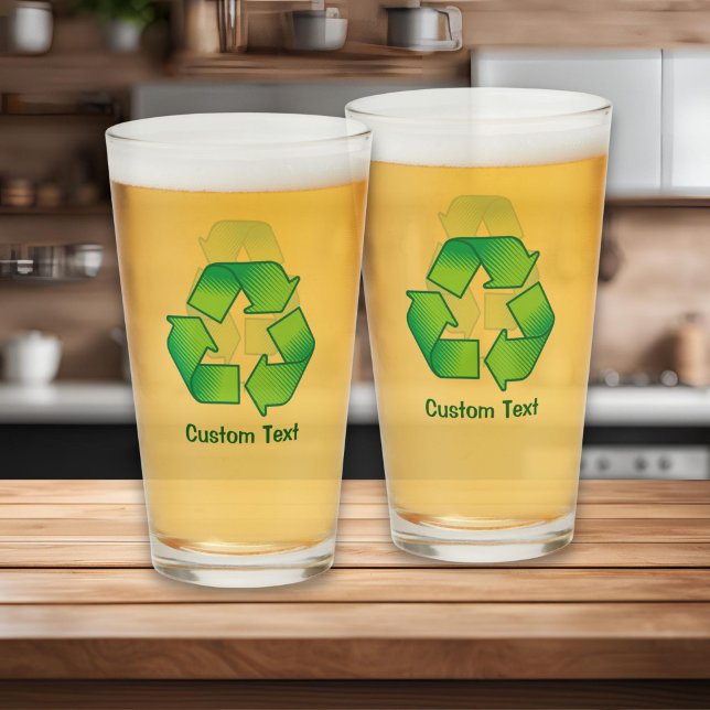 Copo De Pint Símbolo de Reciclagem (Criador carregado)