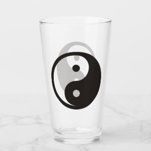 Copo De Pint Símbolo Yin Yang - design de tatuagem sólida