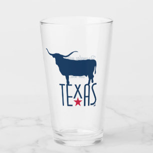 Copo De Pint Símbolos do Texas, Longhorn, marinho