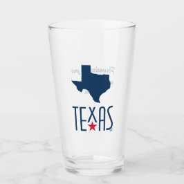 Copo De Pint Símbolos do Texas, Texas, azul marinho