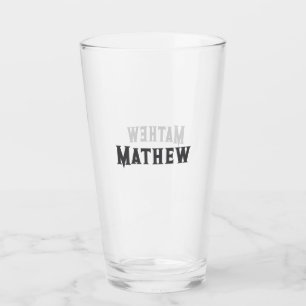 Copo De Pint simples letra inicial monograma adicionar sua letr