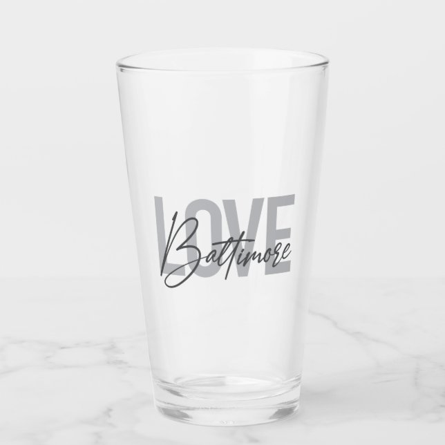Copo De Pint Simples, moderna tendência urbana design Love Balt (Frente)
