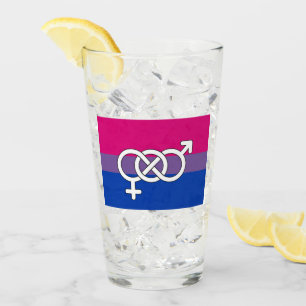 Copo De Pint Sinalizador de Símbolo de Orgulho Bissexual