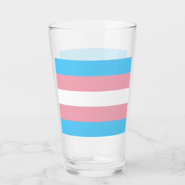 Copo De Pint Sinalizador do Orgulho Transgênero (Frente)