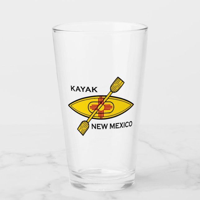 Copo De Pint Sinalizador Kayak Novo México (Frente)