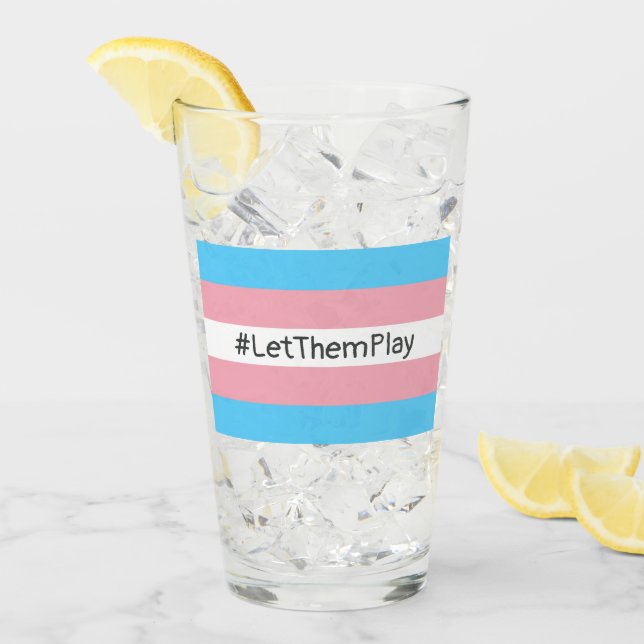 Copo De Pint Sinalizador Trans #LetThemPlay (Gelo frontal)