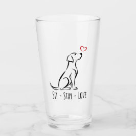 Copo De Pint Sit-Keep-Love Labrador