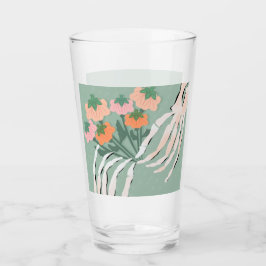 Copo De Pint Skeleton Pumpkin Buquê Halloween