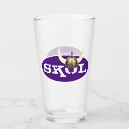 Copo De Pint Skol e Capacete de Viking com Chifres