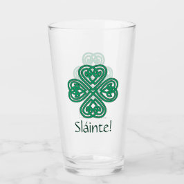 Copo De Pint Sláinte Irish Shamrock Green Celtic Lucky Clover