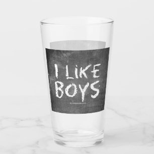 Copo De Pint SlipperyJoe's Eu Gosto de Meninos quadro-negro suj