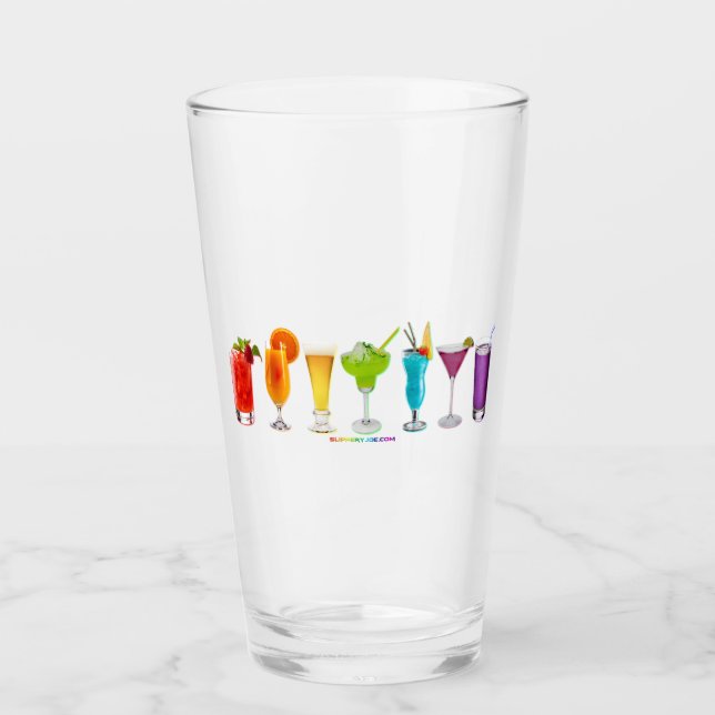 Copo De Pint SlipperyJoe's saúda coquetéis alcoólicos LGBTQIA g (Frente)