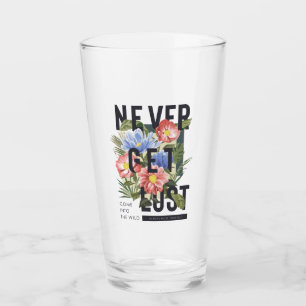 Copo De Pint Slogan Floral Nunca Perdido