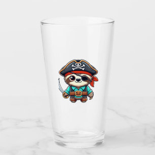 Copo De Pint Sloth Halloween Pirate Kids Mulheres Homens Slodl