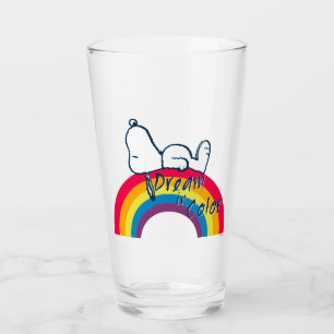 Copo De Pint Snoopy Sonho em arco-íris a cores