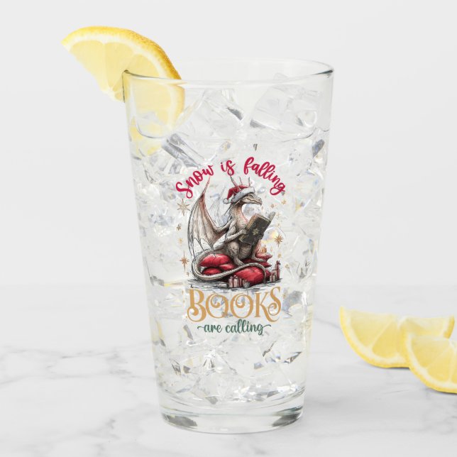 Copo De Pint Snow Is Falling, Books Are Calling  (Gelo frontal)