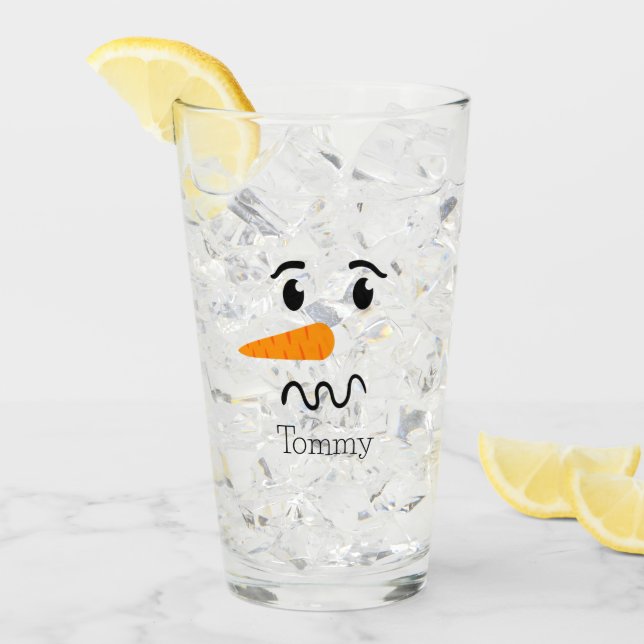 Copo De Pint Snowman Confusa Face Frosty (Gelo frontal)