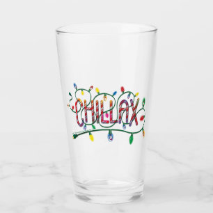 Copo De Pint Snowman™ congelado Luzes de férias "Chillax"
