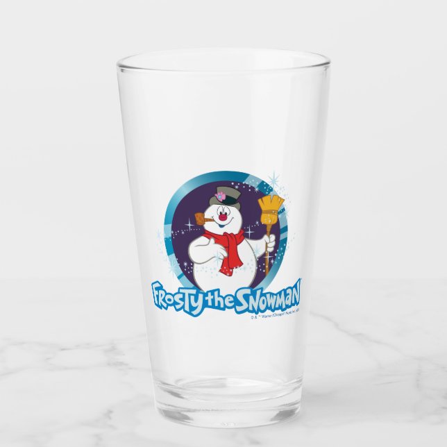 Copo De Pint Snowman™ congelado | Retrato magro congelado (Frente)