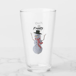 Copo De Pint Snowman Glass